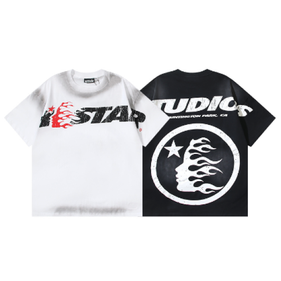 Hellstar Washed Print Short-Sleeve T-Shirt